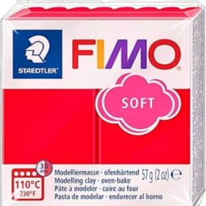 PASTA FIMO SOFT 57gr 8020-24 ROJO INDIO