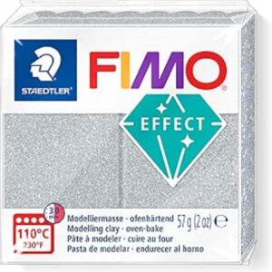 PASTA FIMO EFFECT 57gr 8010-812 PLATA GLITTER