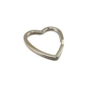 ANILLA CORAZÓN 3,1X3,1CM ACERO NIQUELADO